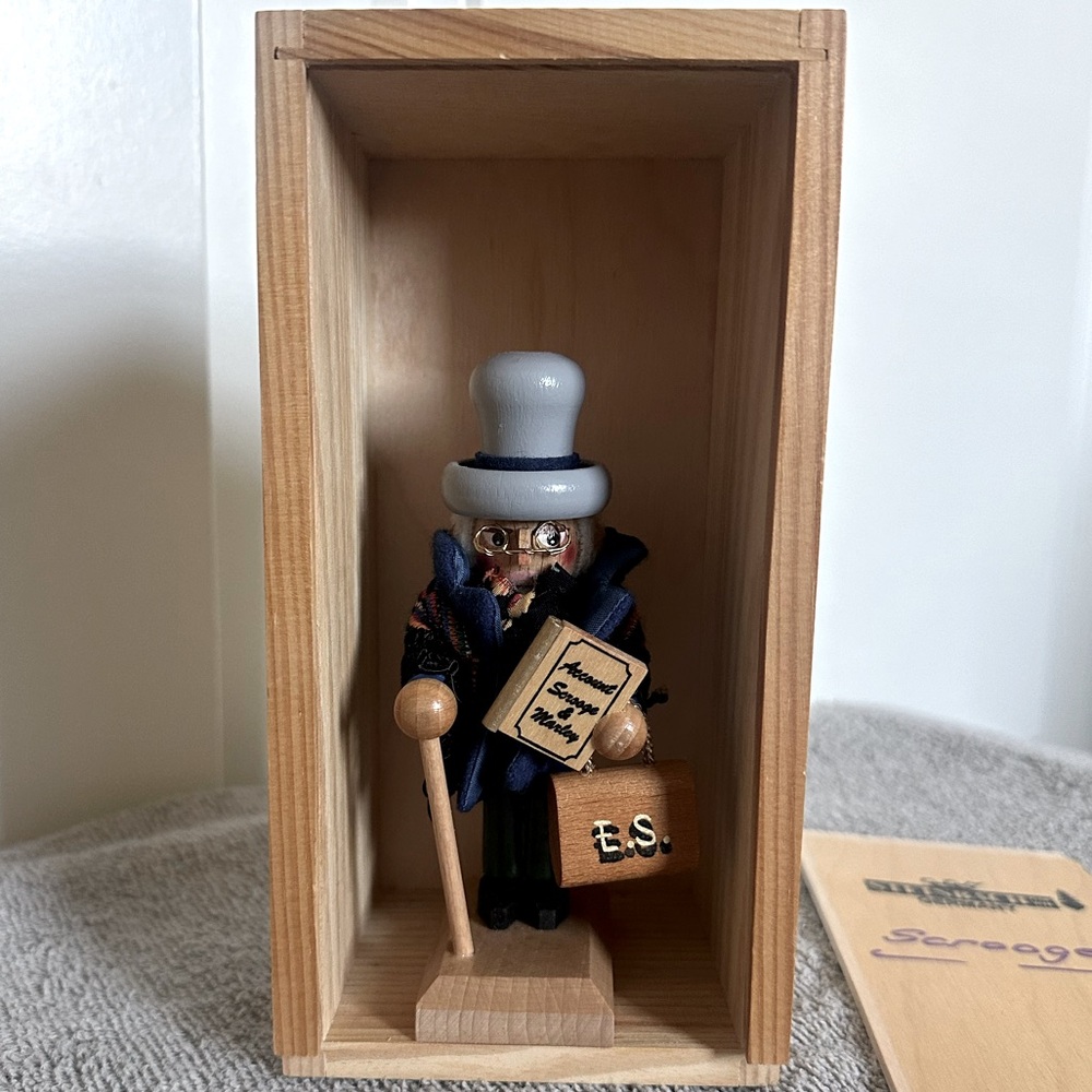 Rare Vintage Mini Steinbach Ebenezer Scrooge Nutcracker